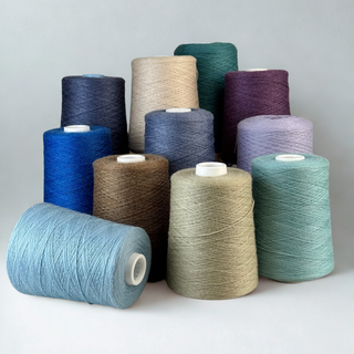 Revolution Fibers Zephira Wool-Silk 1lb Cones | 2/18 Lace Weight Yarn | 50% Superfine Merino Wool & 50% Tussah Silk