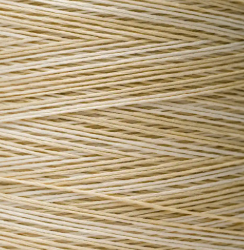 Close-up of beige thread skein