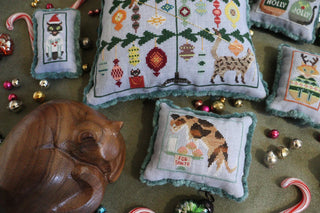 12 Cats of Christmas Cross Stitch Pattern by The Blue Flower - Premium Pattern, Cross Stitch from The Blue Flower - Just $16! Shop now at Crossed Hearts Needlework & Design