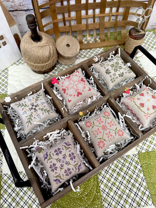 12 Monthly Minis Cross Stitch Pattern by Primrose Cottage Stitches 