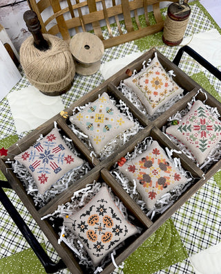 12 Monthly Minis Cross Stitch Pattern by Primrose Cottage Stitches