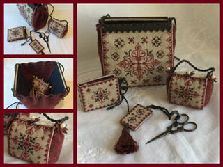 Black Ruby Sewing Purse Cross Stitch Pattern by Mani di Donna - Premium Pattern, Cross Stitch from Mani di Donna - Just $26! Shop now at Crossed Hearts Needlework & Design