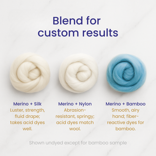 Undyed Merino Combed Wool Top