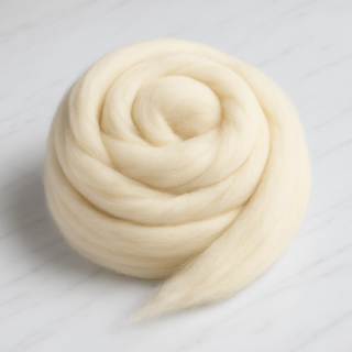 Undyed Corriedale Cross Combed Wool Top