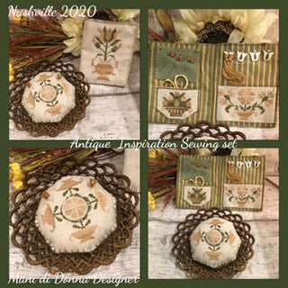 Antique Inspiration Sewing Set Cross Stitch Pattern by Mani di Donna - Premium Pattern, Cross Stitch from Mani di Donna - Just $15! Shop now at Crossed Hearts Needlework & Design