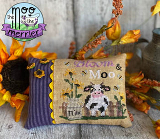 Bloom & Moo Cross Stitch Pattern by Mani di Donna - Premium Pattern, Cross Stitch from Mani di Donna - Just $10! Shop now at Crossed Hearts Needlework & Design