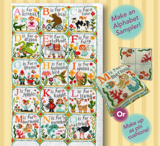 Happy Alphabet Part 5: MNO Cross Stitch Pattern - Premium Pattern, Cross Stitch from Tiny Modernist - Just $12! Shop now at Crossed Hearts Needlework & Design