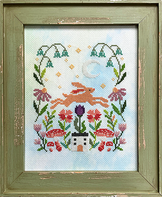 Garden Hare Cross Stitch Pattern by Tiny Modernist - Premium Pattern, Cross Stitch from Tiny Modernist - Just $9! Shop now at Crossed Hearts Needlework & Design