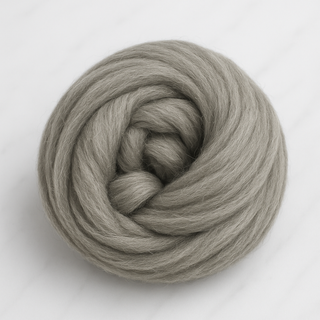Natural Gray Corriedale Cross Combed Wool Top