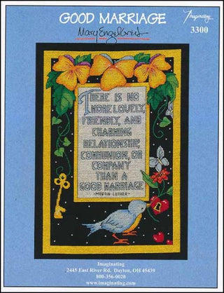 Good Marriage Cross Stitch Pattern by Imaginating - Premium Pattern, Cross Stitch from Imaginating - Just $7! Shop now at Crossed Hearts Needlework & Design