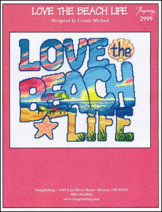 Love The Beach Life Cross Stitch Pattern - Premium Pattern, Cross Stitch from Imaginating - Just $7! Shop now at Crossed Hearts Needlework & Design