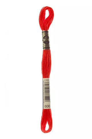 DMC 0606 Six-Strand Floss - Premium Thread & Floss from DMC® - Just $0.66! Shop now at Crossed Hearts Needlework & Design