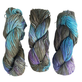 Hand Dyed Cotton Yarn Multi-Colored | DK Weight 100 Grams, 200 Yards, 4 Ply