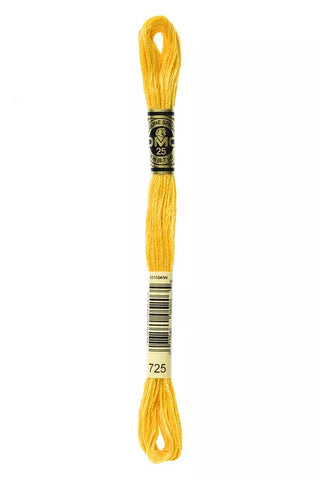 DMC 0725 Six-Strand Floss - Premium Thread & Floss from DMC® - Just $0.66! Shop now at Crossed Hearts Needlework & Design