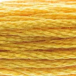 DMC 0728 Six-Strand Floss - Premium Thread & Floss from DMC® - Just $0.66! Shop now at Crossed Hearts Needlework & Design