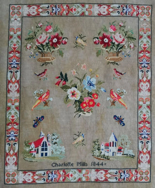 Charlotte Mills 1844 Cross Stitch Pattern by Fox and Rabbit Designs