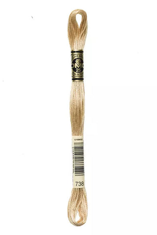 DMC 0738 Six-Strand Floss - Premium Thread & Floss from DMC® - Just $0.66! Shop now at Crossed Hearts Needlework & Design