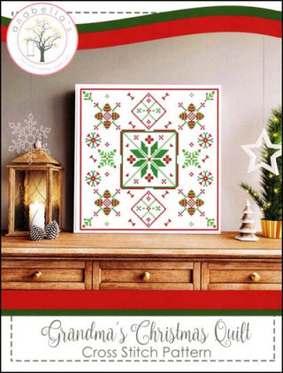 Grandma's Christmas Quilt Cross Stitch Pattern by Anabella's - Premium Pattern, Cross Stitch from Anabella's - Just $10! Shop now at Crossed Hearts Needlework & Design