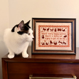 CAT Sampler Design | Cross Stitch Pattern by December Stitches