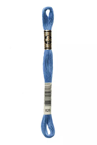 DMC 0826 Six-Strand Floss - Premium Thread & Floss from DMC® - Just $0.66! Shop now at Crossed Hearts Needlework & Design