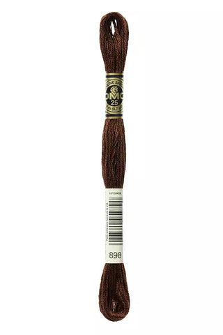 DMC 0898 Six-Strand Floss - Premium Thread & Floss from DMC® - Just $0.66! Shop now at Crossed Hearts Needlework & Design