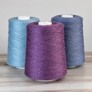 Revolution Fibers Zephira Wool-Silk 1lb Cones | 2/18 Lace Weight Yarn | 50% Superfine Merino Wool & 50% Tussah Silk