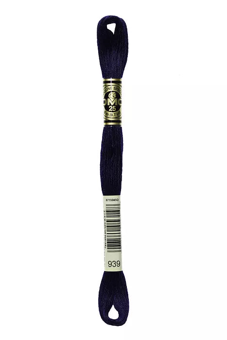 DMC 0939 Six-Strand Floss - Premium Thread & Floss from DMC® - Just $0.66! Shop now at Crossed Hearts Needlework & Design