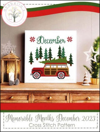 Memorable Months December 2023 Cross Stitch Pattern by Anabella's - Premium Pattern, Cross Stitch from Anabella's - Just $8.50! Shop now at Crossed Hearts Needlework & Design