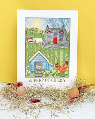 A Peep of Chicks Counted Cross Stitch Kit by Bothy Threads XDD12