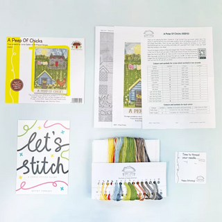 A Peep of Chicks Counted Cross Stitch Kit by Bothy Threads XDD12