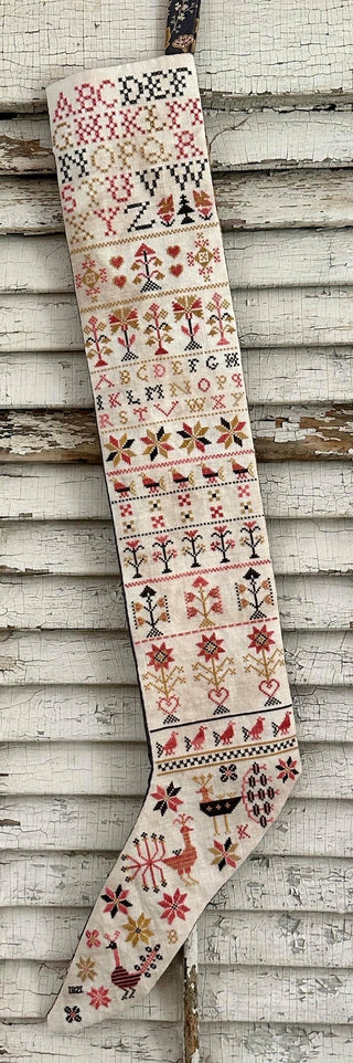A Pennsylvania-German Stocking | Cross Stitch Pattern by Kathy Barrick