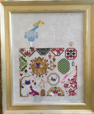 Alice: Quaker Fantasies Cross Stitch Pattern by AuryTM - Premium Pattern, Cross Stitch from AuryTM - Just $22! Shop now at Crossed Hearts Needlework & Design
