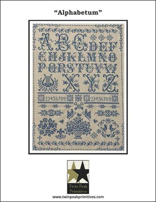 Alphabetum Cross Stitch Pattern by Twin Peak Primitives - Premium Pattern, Cross Stitch from Twin Peak Primitives - Just $15! Shop now at Crossed Hearts Needlework & Design