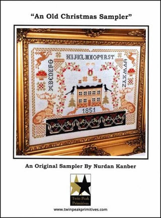 An Old Christmas Sampler Cross Stitch Pattern by Twin Peak Primitives - Premium Pattern, Cross Stitch from Twin Peak Primitives - Just $15! Shop now at Crossed Hearts Needlework & Design