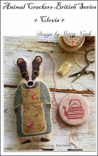 Animal Cracker British Series: Clovis Cross Stitch Pattern by Stacy Nash Primitives - Premium Pattern, Cross Stitch from Stacy Nash Designs - Just $12! Shop now at Crossed Hearts Needlework & Design