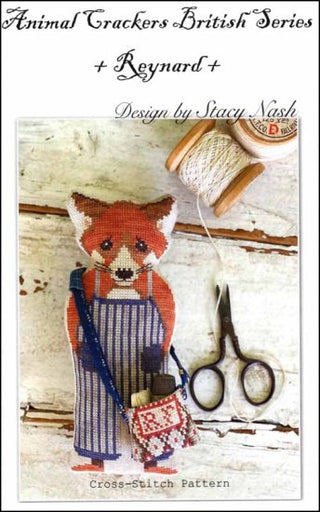 Animal Cracker British Series: Reynard Cross Stitch Pattern by Stacy Nash Primitives - Premium Pattern, Cross Stitch from Stacy Nash Designs - Just $12! Shop now at Crossed Hearts Needlework & Design