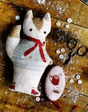 Animal Cracker Series: Blizzard Cross Stitch Pattern by Stacy Nash Primitives - Premium Pattern, Cross Stitch from Stacy Nash Designs - Just $12! Shop now at Crossed Hearts Needlework & Design