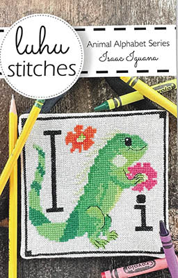 Animal Alphabet Series: Isaac Iguana Cross Stitch Pattern by Luhu Stit ...