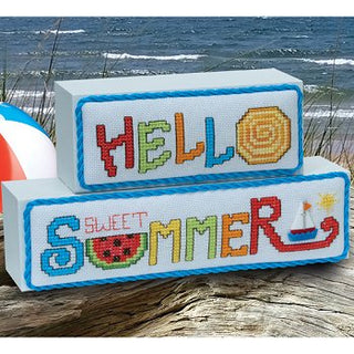 Hello Summer cross stitch pattern from Stoney Creek Cross Stitch Collection Magazine Spring 2026 | Vol. 38 No. 2