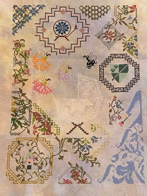 Aurora: Quaker Fantasies Cross Stitch Pattern by AuryTM - Premium Pattern, Cross Stitch from AuryTM - Just $20! Shop now at Crossed Hearts Needlework & Design