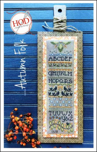 Autumn Folk Cross Stitch Pattern by Hands On Design - Premium Pattern, Cross Stitch from Hands On Design - Just $14! Shop now at Crossed Hearts Needlework & Design