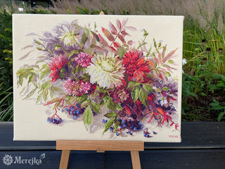 Autumn Secrets Needlecraft Kit by Merejka - Premium Needlecraft Kit from Merejka - Just $45! Shop now at Crossed Hearts Needlework & Design