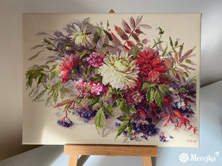 Autumn Secrets Needlecraft Kit by Merejka - Premium Needlecraft Kit from Merejka - Just $45! Shop now at Crossed Hearts Needlework & Design