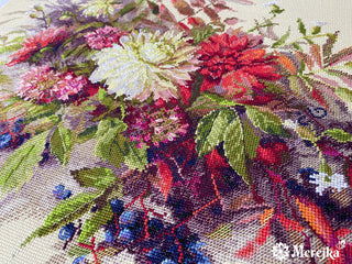 Autumn Secrets Needlecraft Kit by Merejka - Premium Needlecraft Kit from Merejka - Just $45! Shop now at Crossed Hearts Needlework & Design