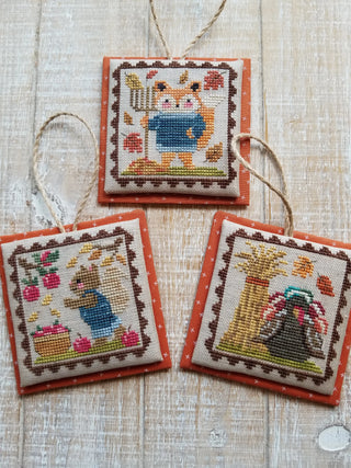 Autumn Littles Cross Stitch Pattern by Waxing Moon Designs