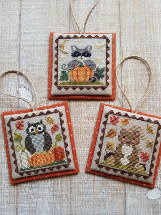 Autumn Littles Cross Stitch Pattern by Waxing Moon Designs