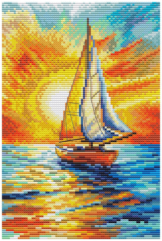 Sails in the Sunlight BC8101 Counted Cross Stitch Kit