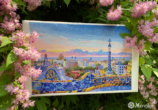 Barcelona: Park Güell Needlecraft Kit by Merejka - Premium Needlecraft Kit from Merejka - Just $57.60! Shop now at Crossed Hearts Needlework & Design