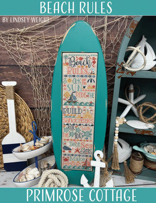Beach Rules | Cross Stitch Pattern by Primrose Cottage Stitches