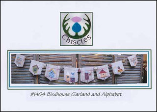 Birdhouse Garland and Alphabet Cross Stitch Pattern by Thistles - Premium Pattern, Cross Stitch from Thistles - Just $10.50! Shop now at Crossed Hearts Needlework & Design